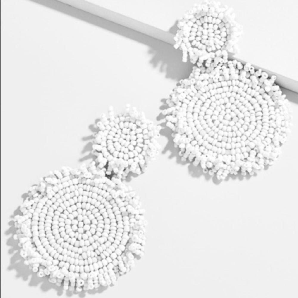 Baublebar’s Rianne Drop Earrings. White.